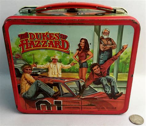 warner bros dukes of hazard metal lunch box|Vintage Dukes of Hazzard Metal Lunch Box 1980 Aladdin .